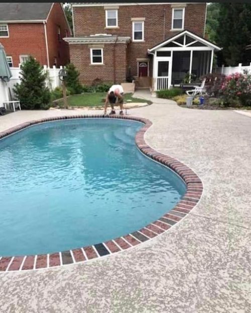 Concrete Resurfacing Around Pool Area